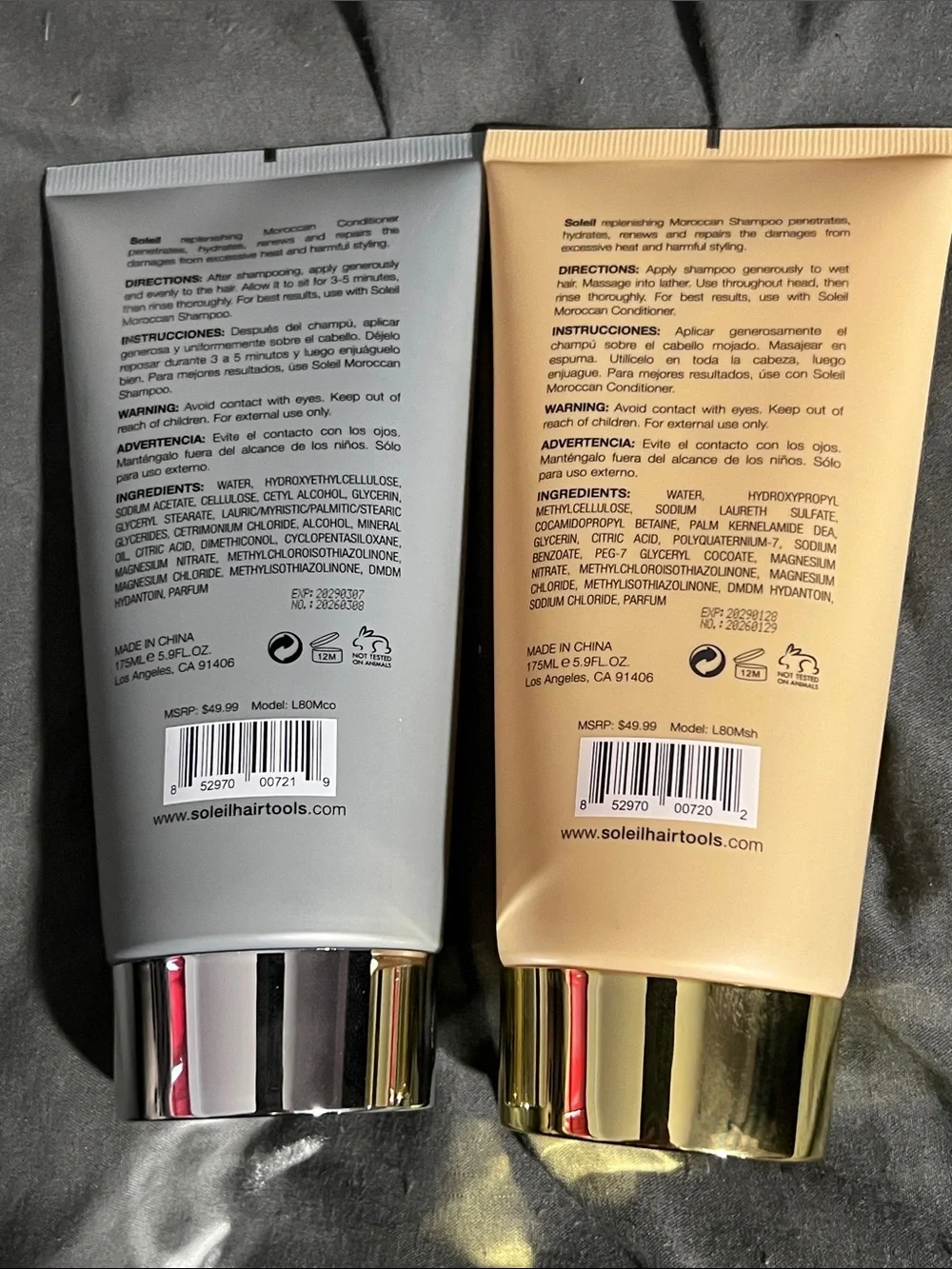 Soleil Moroccan Shampoo & Conditioner Set - All Hair Types